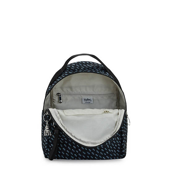 Kipling Kae Printed Ryggsekk Svarte | NO 1623DF